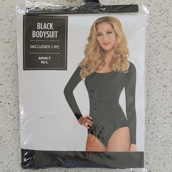 Black Bodysuit - Women Tops, Adult M/L - Picture 1 of 4